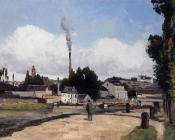 卡米耶 毕沙罗 : By the Oise at Pontoise